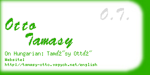otto tamasy business card